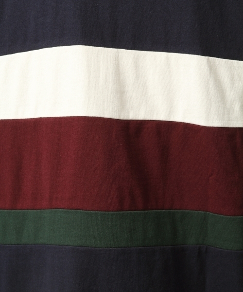 GLOBAL WORK（グローバルワーク）の「ラガーキリカエTEE半袖/795855（ポロシャツ・メンズ・ライトグリーン/ネイビー/ライトパープル・MEDIUM/SMALL/LARGE）」の13枚目の写真