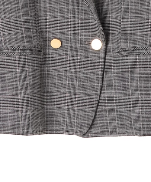 YECCA VECCA（イェッカヴェッカ）の「Ｐ．グレンチェックジャケット（ミリタリージャケット・レディース・チェック・FREE）」の8枚目の写真