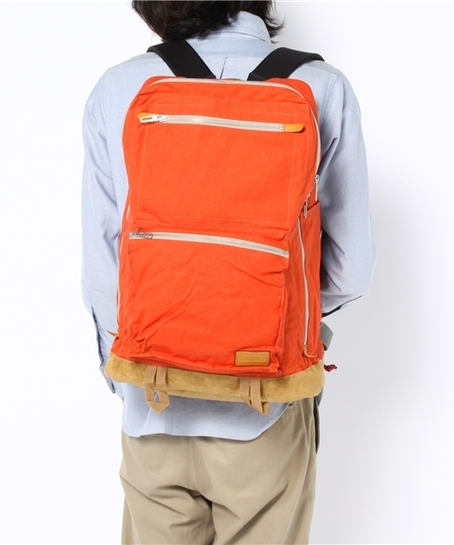 PORTER（ポーター）の「PORTER SUNRAIN DAY PACK LARGE ＜B印 YOSHIDA SELECT＞ （バックパック/リュック・メンズ・オフホワイト/ブラック/オレンジ/ブルー系その他・ONE SIZE）」の15枚目の写真