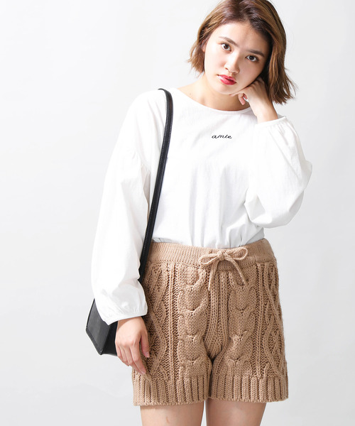 WEGO(ウィゴー)の「WEGO/ロービングケーブルショートパンツ(その他パンツ・レディース・ライトブラウン/ライトベージュ・FREE)」の2枚目の写真