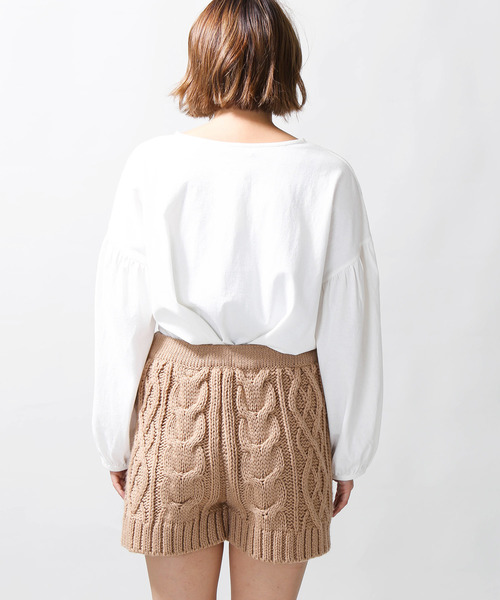 WEGO(ウィゴー)の「WEGO/ロービングケーブルショートパンツ(その他パンツ・レディース・ライトブラウン/ライトベージュ・FREE)」の6枚目の写真