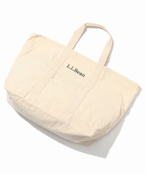 L.L.Bean(エルエルビーン)の「L.L.Bean GROCERY トート バッグ#(トートバッグ・メンズ・ネイビー/アイボリー・FREE)」の2枚目の写真