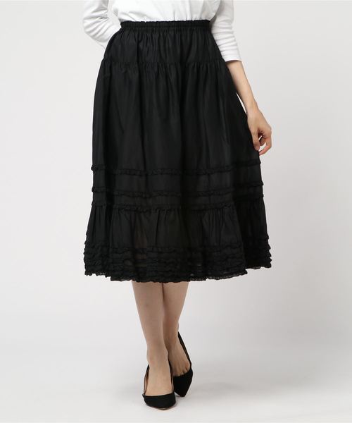 PINK HOUSE（ピンクハウス）の「ローンフリルミディスカート