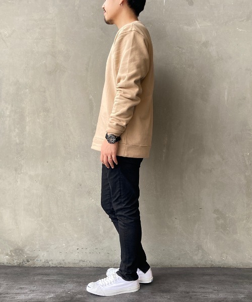 CHUMS（チャムス）の「[CHUMS/チャムス] ボートロゴクルーネックスウェット（スウェット・メンズ・ブラック/ネイビー/グレー/ネイビー×ホワイト/ナチュラル/ベージュ/ヘザーグレー・M/L）」の11枚目の写真