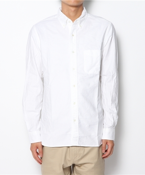 BEAMS PLUS（ビームスプラス）の「BEAMS PLUS / オックスフォード ボタンダウンシャツ (スリムフィット)（シャツ/ブラウス・メンズ・ホワイト/ブルー・X-SMALL/SMALL/MEDIUM/LARGE/X-LARGE）」の11枚目の写真