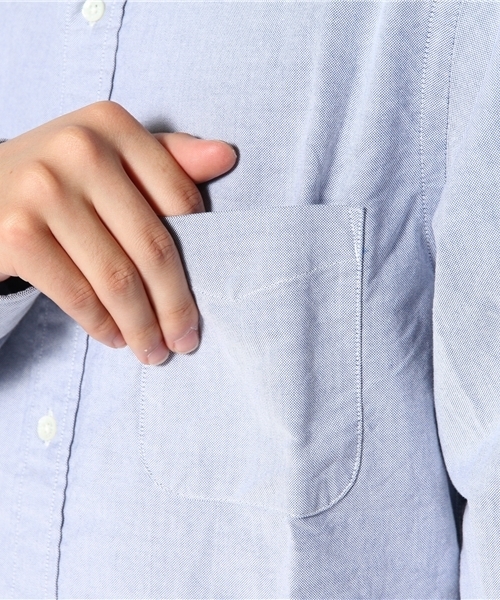 BEAMS PLUS（ビームスプラス）の「BEAMS PLUS / オックスフォード ボタンダウンシャツ (スリムフィット)（シャツ/ブラウス・メンズ・ホワイト/ブルー・X-SMALL/SMALL/MEDIUM/LARGE/X-LARGE）」の7枚目の写真