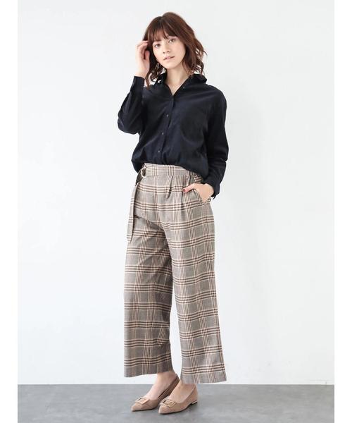YECCA VECCA(イェッカヴェッカ)の「・コーデュロイシャツ(シャツ/ブラウス・レディース・ベージュ系その他/キャメル/ネイビー・FREE)」の16枚目の写真
