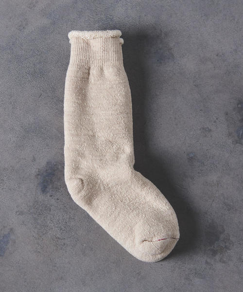 ROTOTO(ロトト)の「<RoToTo(ロトト)> DOUBLE FACE(ソックス/靴下・メンズ・オフホワイト/オリーブ/ダークグレー/ネイビー・MEDIUM)」の2枚目の写真