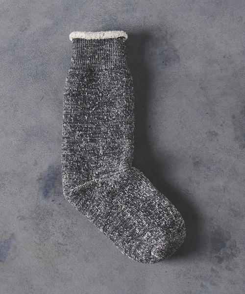 ROTOTO(ロトト)の「<RoToTo(ロトト)> DOUBLE FACE(ソックス/靴下・メンズ・オフホワイト/オリーブ/ダークグレー/ネイビー・MEDIUM)」の3枚目の写真