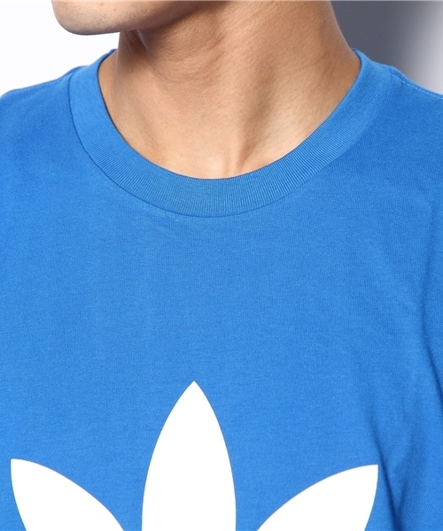 adidas Originals（アディダスオリジナルス）の「アディダス オリジナルス トレフォイル ロゴ Tシャツ adidas Originals ADI TREFOIL TEE（Tシャツ/カットソー・メンズ・グレー/ブルー・SMALL/LARGE/MEDIUM/X-LARGE）」の6枚目の写真