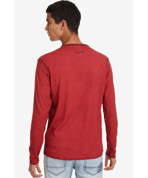 Desigual(デシグアル)の「Tシャツ長袖(Tシャツ/カットソー・メンズ・レッド・2L/3L/S/M/L)」の7枚目の写真