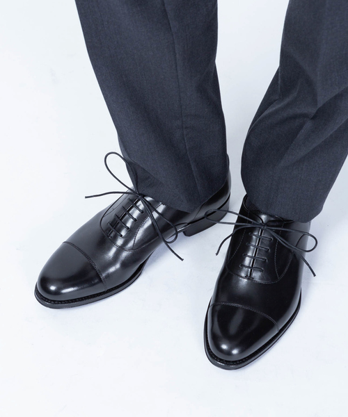 alfredoBANNISTER（アルフレッドバニスター）の「ハイクオリティ グッドイヤーストレートチップビジネスシューズ（ドレスシューズ・メンズ・ブラック/ダークブラウン/キャメル/ネイビー・44/40/41/42/43/39）」の9枚目の写真