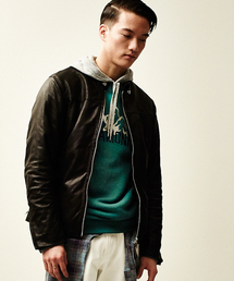 BEAUTY&YOUTH UNITED ARROWS | BY ゴート パデッド ライダース ジャケット （fyowm）◆§(ライダースジャケット)