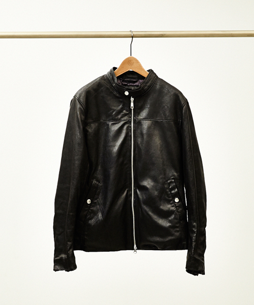 BEAUTY&YOUTH UNITED ARROWS（ビューティーアンドユースユナイテッドアローズ）の「BY ゴート パデッド ライダース ジャケット （fyowm）◆§（ライダースジャケット・メンズ・ブラック/ダークブラウン・LARGE/X-LARGE/MEDIUM/SMALL）」の11枚目の写真