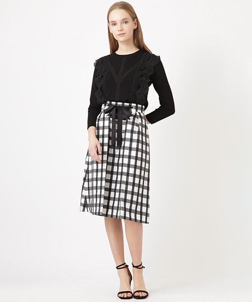 JILL STUART(ジルスチュアート)の「◆ビアンカレース七分袖ニット(ニット/セーター・レディース・ホワイト/ブラック/ピンク・FREE)」の11枚目の写真
