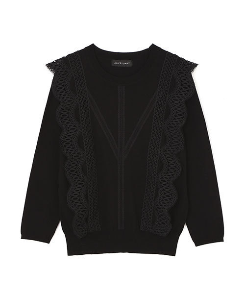JILL STUART(ジルスチュアート)の「◆ビアンカレース七分袖ニット(ニット/セーター・レディース・ホワイト/ブラック/ピンク・FREE)」の13枚目の写真