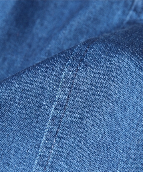 Another Edition（アナザーエディション）の「AE DNM TUCK SKⅡ #（スカート・レディース・コバルトブルー/オフホワイト・SMALL/MEDIUM）」の10枚目の写真