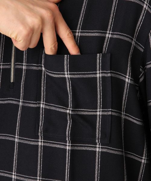 GLOBAL WORK（グローバルワーク）の「ナシジオリシャツ7分袖/827170（シャツ/ブラウス・メンズ・ブラウン/ネイビー・LARGE/SMALL/MEDIUM）」の11枚目の写真