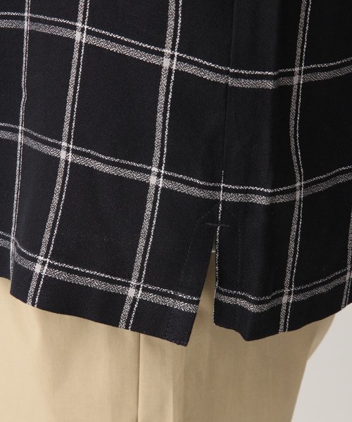 GLOBAL WORK（グローバルワーク）の「ナシジオリシャツ7分袖/827170（シャツ/ブラウス・メンズ・ブラウン/ネイビー・LARGE/SMALL/MEDIUM）」の12枚目の写真