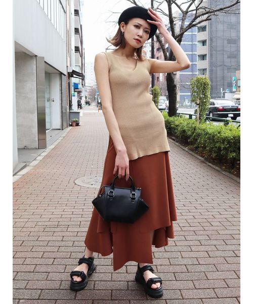 EMODA（エモダ）の「ブロックハンディバッグ（ハンドバッグ・レディース・ブラウン/ブラック/ホワイト・FREE）」の4枚目の写真