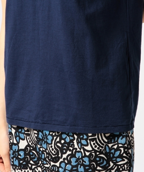 Another Edition（アナザーエディション）の「AE[A]tender T（Tシャツ/カットソー・レディース・ホワイト/ベージュ/ネイビー・ﾌﾘ-）」の9枚目の写真