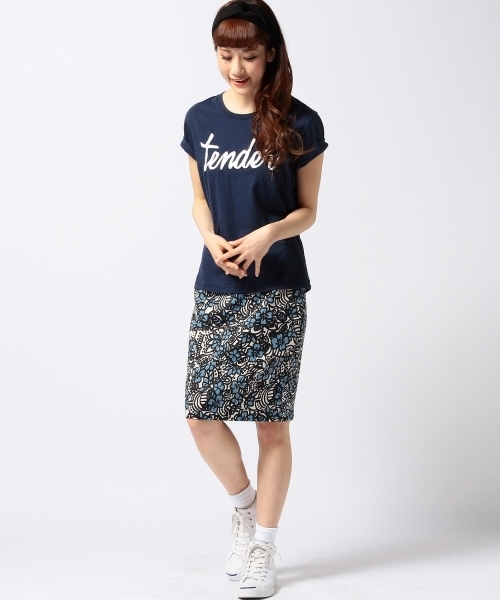 Another Edition（アナザーエディション）の「AE[A]tender T（Tシャツ/カットソー・レディース・ホワイト/ベージュ/ネイビー・ﾌﾘ-）」の11枚目の写真