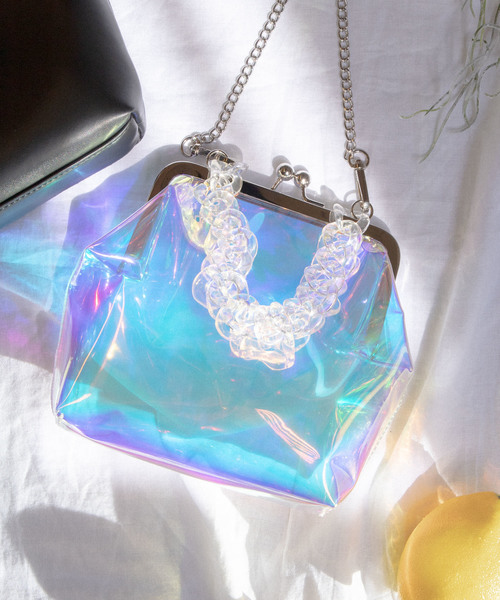 WEGO（ウィゴー）の「WEGO/がま口ショルダーバッグ（ショルダーバッグ・レディース・ブラック/その他1/その他2/ホワイト系その他/その他3・FREE）」の4枚目の写真