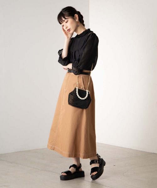 WEGO（ウィゴー）の「WEGO/がま口ショルダーバッグ（ショルダーバッグ・レディース・ブラック/その他1/その他2/ホワイト系その他/その他3・FREE）」の19枚目の写真