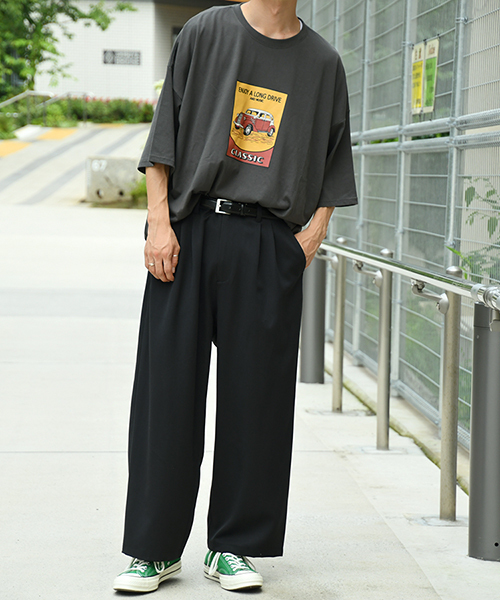 kutir（クティール）の「レトロカープリントＴシャツ（Tシャツ/カットソー・メンズ・ホワイト/ブラック/ベージュ・MEDIUM/LARGE）」の10枚目の写真