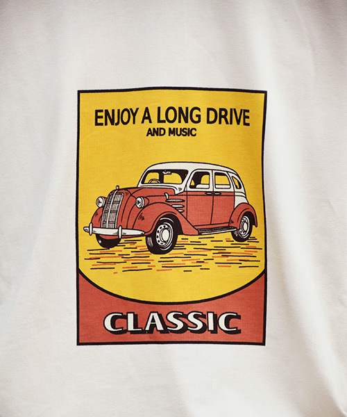 kutir（クティール）の「レトロカープリントＴシャツ（Tシャツ/カットソー・メンズ・ホワイト/ブラック/ベージュ・MEDIUM/LARGE）」の22枚目の写真