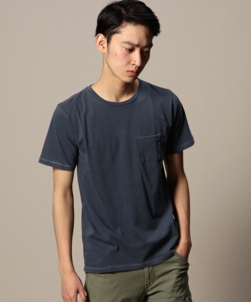 BEAUTY&YOUTH UNITED ARROWS（ビューティーアンドユースユナイテッドアローズ）の「BY チューブ 1ポケット クルーネック ショートスリーブ カットソー § ◆（Tシャツ/カットソー・メンズ・ホワイト/ダークグレー/ワインレッド/ダークグリーン/ライトブルー/ネイビー・SMALL/MEDIUM/LARGE/X-LARGE）」の5枚目の写真