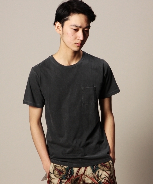 BEAUTY&YOUTH UNITED ARROWS（ビューティーアンドユースユナイテッドアローズ）の「BY チューブ 1ポケット クルーネック ショートスリーブ カットソー § ◆（Tシャツ/カットソー・メンズ・ホワイト/ダークグレー/ワインレッド/ダークグリーン/ライトブルー/ネイビー・SMALL/MEDIUM/LARGE/X-LARGE）」の2枚目の写真