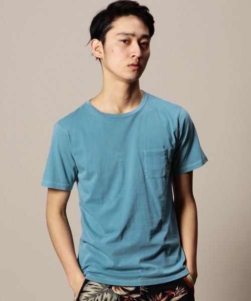 BEAUTY&YOUTH UNITED ARROWS（ビューティーアンドユースユナイテッドアローズ）の「BY チューブ 1ポケット クルーネック ショートスリーブ カットソー § ◆（Tシャツ/カットソー・メンズ・ホワイト/ダークグレー/ワインレッド/ダークグリーン/ライトブルー/ネイビー・SMALL/MEDIUM/LARGE/X-LARGE）」の4枚目の写真