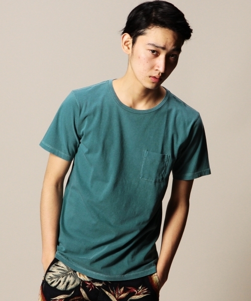 BEAUTY&YOUTH UNITED ARROWS（ビューティーアンドユースユナイテッドアローズ）の「BY チューブ 1ポケット クルーネック ショートスリーブ カットソー § ◆（Tシャツ/カットソー・メンズ・ホワイト/ダークグレー/ワインレッド/ダークグリーン/ライトブルー/ネイビー・SMALL/MEDIUM/LARGE/X-LARGE）」の3枚目の写真