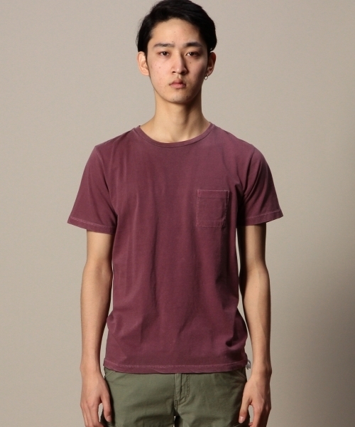 BEAUTY&YOUTH UNITED ARROWS（ビューティーアンドユースユナイテッドアローズ）の「BY チューブ 1ポケット クルーネック ショートスリーブ カットソー § ◆（Tシャツ/カットソー・メンズ・ホワイト/ダークグレー/ワインレッド/ダークグリーン/ライトブルー/ネイビー・SMALL/MEDIUM/LARGE/X-LARGE）」の7枚目の写真