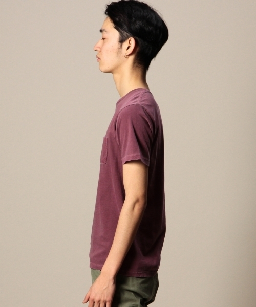 BEAUTY&YOUTH UNITED ARROWS（ビューティーアンドユースユナイテッドアローズ）の「BY チューブ 1ポケット クルーネック ショートスリーブ カットソー § ◆（Tシャツ/カットソー・メンズ・ホワイト/ダークグレー/ワインレッド/ダークグリーン/ライトブルー/ネイビー・SMALL/MEDIUM/LARGE/X-LARGE）」の8枚目の写真