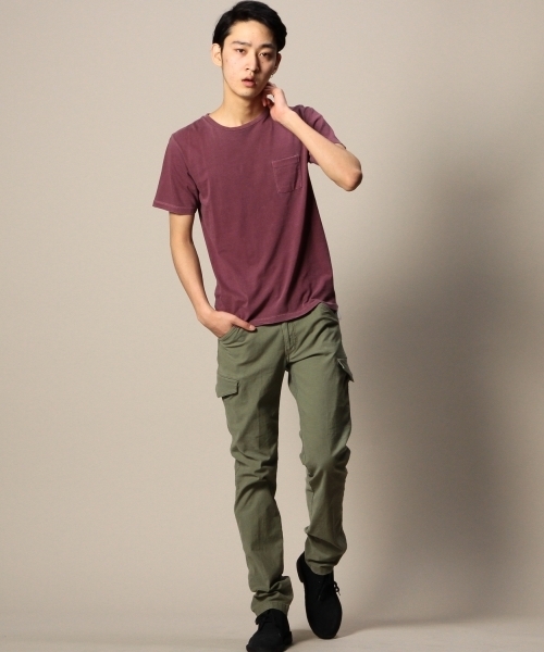 BEAUTY&YOUTH UNITED ARROWS（ビューティーアンドユースユナイテッドアローズ）の「BY チューブ 1ポケット クルーネック ショートスリーブ カットソー § ◆（Tシャツ/カットソー・メンズ・ホワイト/ダークグレー/ワインレッド/ダークグリーン/ライトブルー/ネイビー・SMALL/MEDIUM/LARGE/X-LARGE）」の9枚目の写真