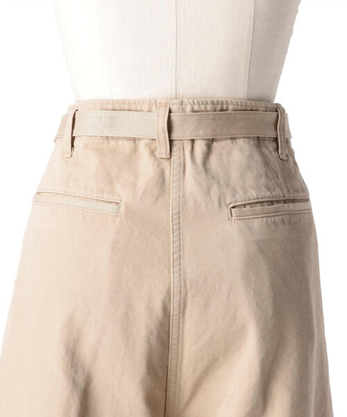 DRAWER ドロワー コットンパンツ ホワイト 38 1度着用】Drawerコットンパンツ38 なべき様 Drawerコットンパンツ38