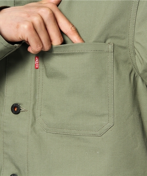 BEAMS（ビームス）の「○【LEVI’S SKATEBOARDING / BDU JACKET】（ミリタリージャケット・メンズ・オリーブ・MEDIUM/SMALL）」の9枚目の写真