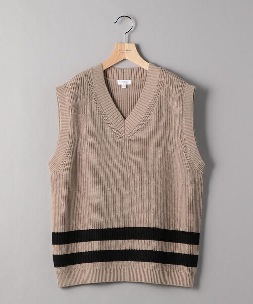BEAUTY&YOUTH UNITED ARROWS(ビューティーアンドユースユナイテッドアローズ)の「BY アゼ ライン ベスト(ベスト・メンズ・ベージュ/ブラック・MEDIUM/LARGE/SMALL/X-LARGE)」の10枚目の写真