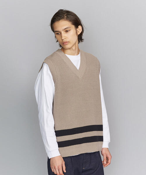 BEAUTY&YOUTH UNITED ARROWS(ビューティーアンドユースユナイテッドアローズ)の「BY アゼ ライン ベスト(ベスト・メンズ・ベージュ/ブラック・MEDIUM/LARGE/SMALL/X-LARGE)」の11枚目の写真