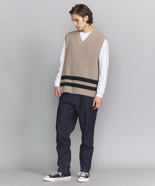 BEAUTY&YOUTH UNITED ARROWS(ビューティーアンドユースユナイテッドアローズ)の「BY アゼ ライン ベスト(ベスト・メンズ・ベージュ/ブラック・MEDIUM/LARGE/SMALL/X-LARGE)」の16枚目の写真