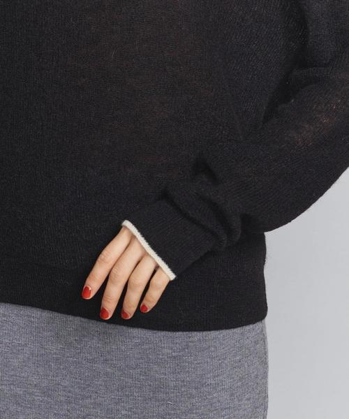 BEAUTY&YOUTH UNITED ARROWS(ビューティーアンドユースユナイテッドアローズ)の「BY モヘヤミックスパネルニットプルオーバー◆(ニット/セーター・レディース・ライトブルー/ベージュ/ブラック・FREE)」の19枚目の写真