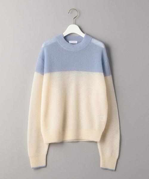 BEAUTY&YOUTH UNITED ARROWS(ビューティーアンドユースユナイテッドアローズ)の「BY モヘヤミックスパネルニットプルオーバー◆(ニット/セーター・レディース・ライトブルー/ベージュ/ブラック・FREE)」の13枚目の写真