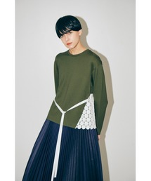 LE CIEL BLEU | Dot Lace Long Sleeve Tee(Tシャツ/カットソー)