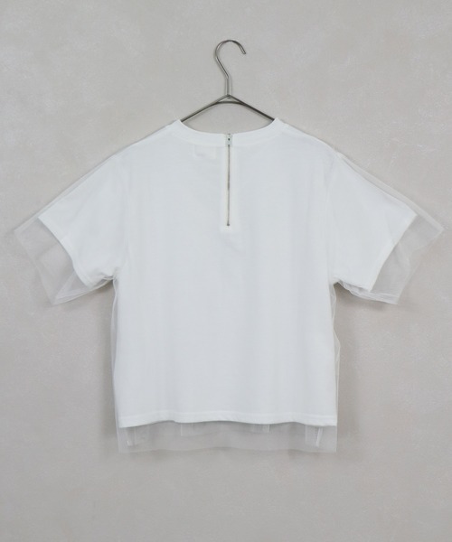 &g'aime（アンジェム）の「【&g'aime】ロゴチュールレイヤードTシャツ