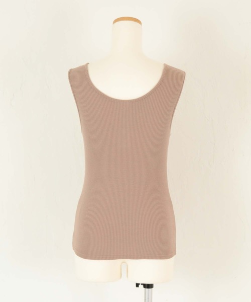 titivate（ティティベイト）の「ﾍﾝﾘｰﾈｯｸﾀﾝｸﾄｯﾌﾟ（タンクトップ・レディース・ブラック/モカ/グレイッシュベージュ/グリーン系その他/ラベンダー/アイボリー・M）」の18枚目の写真