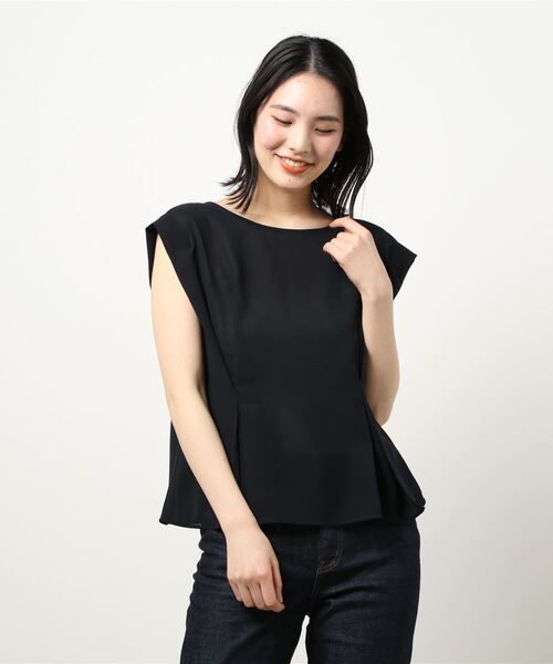 12Twelve Agenda（トゥエルブ　アジェンダ）の「ウエストタックフレンチスリーブブラウス（シャツ/ブラウス・レディース・ブラウン/グリーン/ネイビー・M）」の18枚目の写真