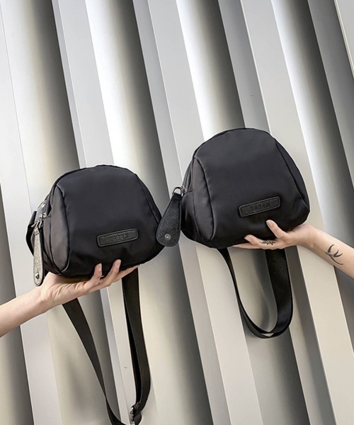 WESTBOY（ウエストボーイ）の「【WB ORIGINALS】Round silhouette shoulder back（ショルダーバッグ・メンズ・ブラック・FREE）」の5枚目の写真