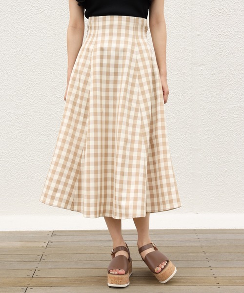 one after another NICE CLAUP（ワンアフターアナザーナイスクラップ）の「バックリボンフレアスカート（スカート・レディース・ブラック系その他/ブラウン系その他/ベージュ系その他/レッド系その他・FREE）」の22枚目の写真